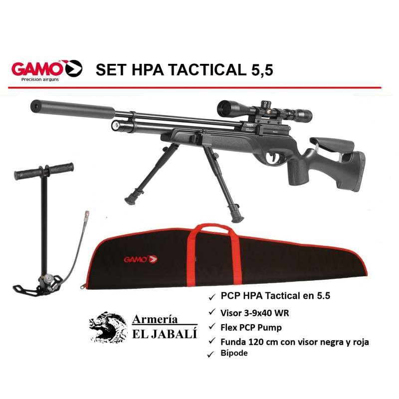 Pack Carabine GAMO COYOTE Tactical 40 joules 5.5mm (à air pré