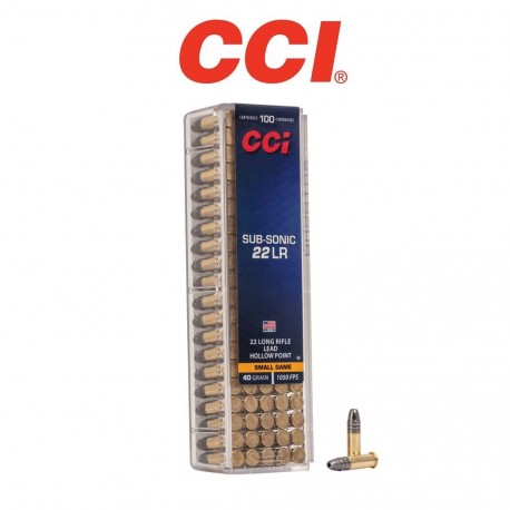 BALA 22LR CCI Subsinica Hueca 40GR (100 Uni)