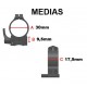 ANILLAS WARNE MAXIMA 30MM DESMONTABLES
