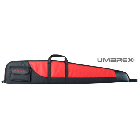 FUNDA UMAREX CON VISOR 125CM NEGRA Y ROJA