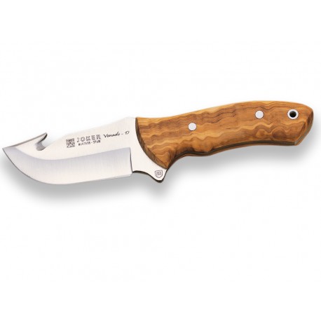 CUCHILLO DESOLLADOR CACHAS OLIVO HOJA DE 10 CM CO65