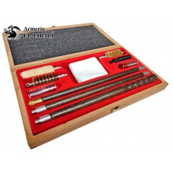 KIT LIMPIEZA MALETIN MADERA ESCOPETA CAL.12 REGALO LUXE