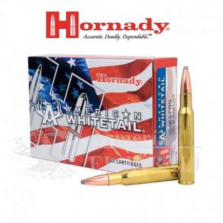 BALA HORNADY 30-06 SPRING 180GR INTERLCOCK WHITETAIL