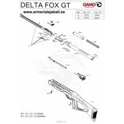 DESPIECE CARABINA GAMO DELTA FOX GT