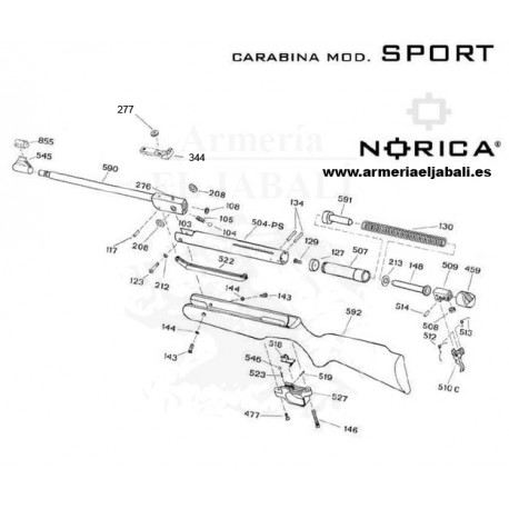 DESPIECE CARABINA NORICA SPORT