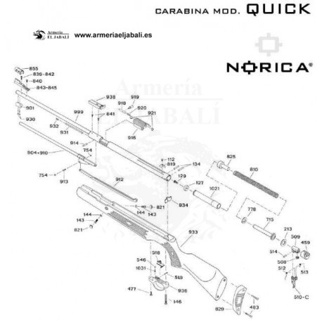 DESPIECE CARABINA NORICA QUICK