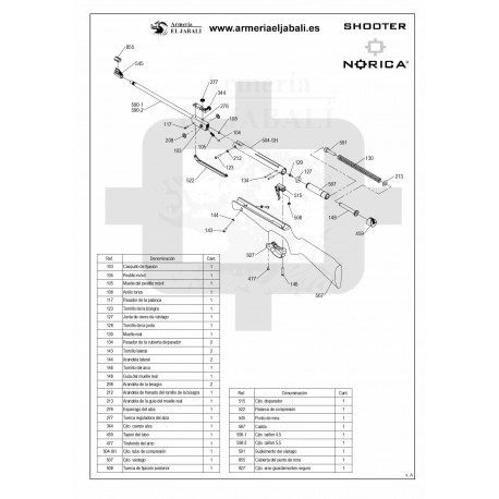 DESPIECE CARABINA NORICA SHOOTER
