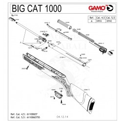 DESPIECE CARABINA GAMO BIG CAT 1000