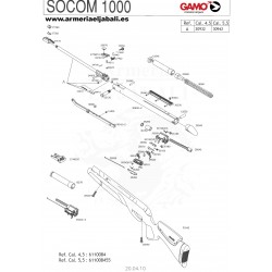 DESPIECE CARABINA GAMO SOCOM 1000