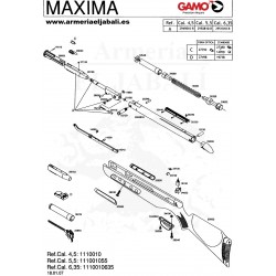 DESPIECE CARABINA GAMO MAXIMA