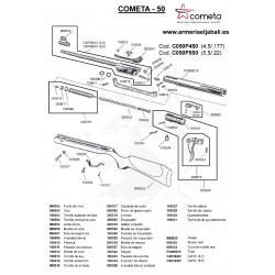 DESPIECE CARABINA COMETA 50