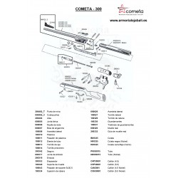 DESPIECE CARABINA COMETA 300