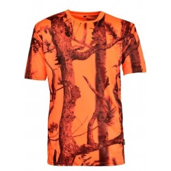 CAMISETA NARANJA CAMUFLAJE GHOSTCAMO