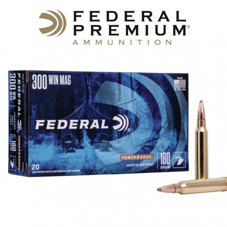 BALA FEDERAL 300 WM 180GR SOFT POINT