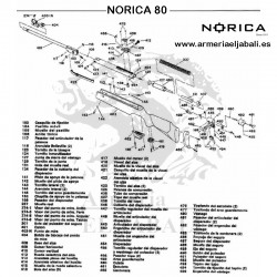 DESPIECE CARABINA NORICA 80