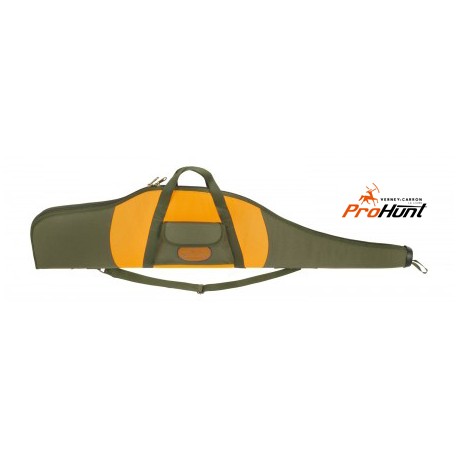 FUNDA RIFLE CON VISOR VERNEY CARRON NARANJA Y VERDE