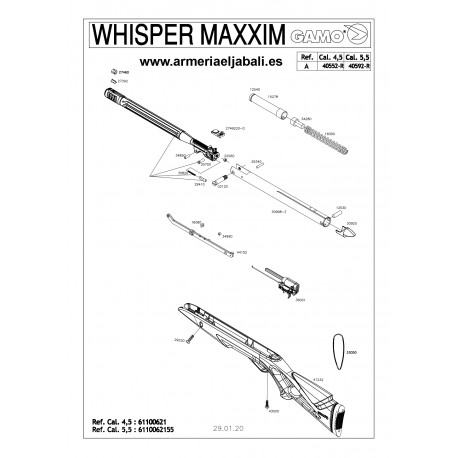 DESPIECE GAMO WHISPER MAXXIM