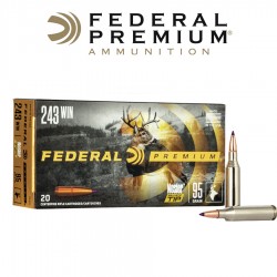 BALA FEDERAL 243 WIN 95GR NOSLER BALLISTIC TIP