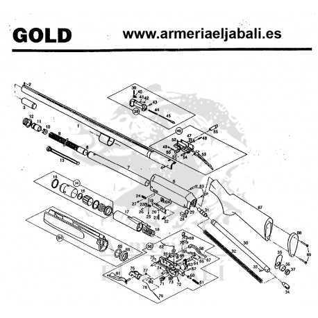 DESPIECE BROWNING GOLD