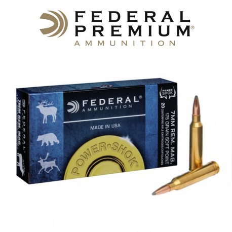 BALA FEDERAL 7MM RM 175GR Soft Point