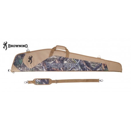 FUNDA ACOLCHADA RIFLE CON VISOR LONA CAMUFLAJE