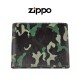 CARTERA ZIPPO PARA 6 TARJETAS CUERO CAMO