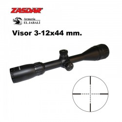VISOR ZASDAR 3-12x44 TORRETA BALÍSTICA