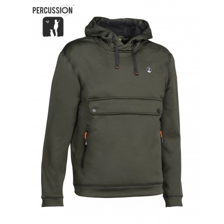 SUDADERA PERCUSSION VERDE CAZA