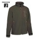 CHAQUETA SOFT SHELL PERCUSSION MARRON/VERDE