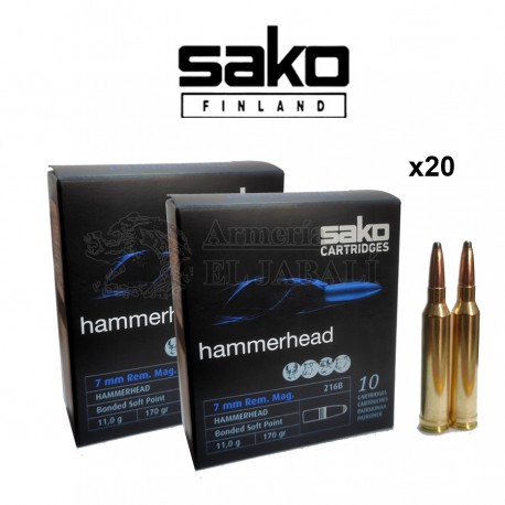 BALA SAKO 7mm RM 170 grains HammerHead