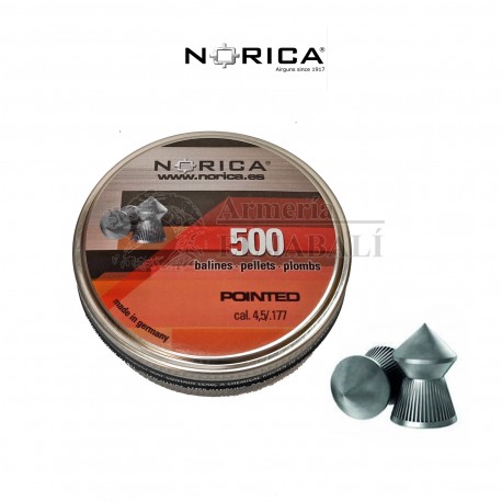 BALINES NORICA POINTED 4.5 (250 UNI)